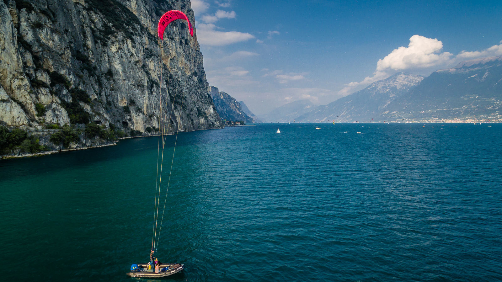 Gardasee Campione Schulung vom Boot